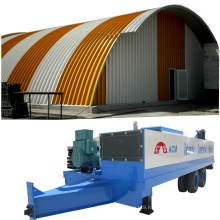 ABM k q span SX-1000-610 hydraulic curved roof zinc-coating steel storage building machinery arch roof building machine